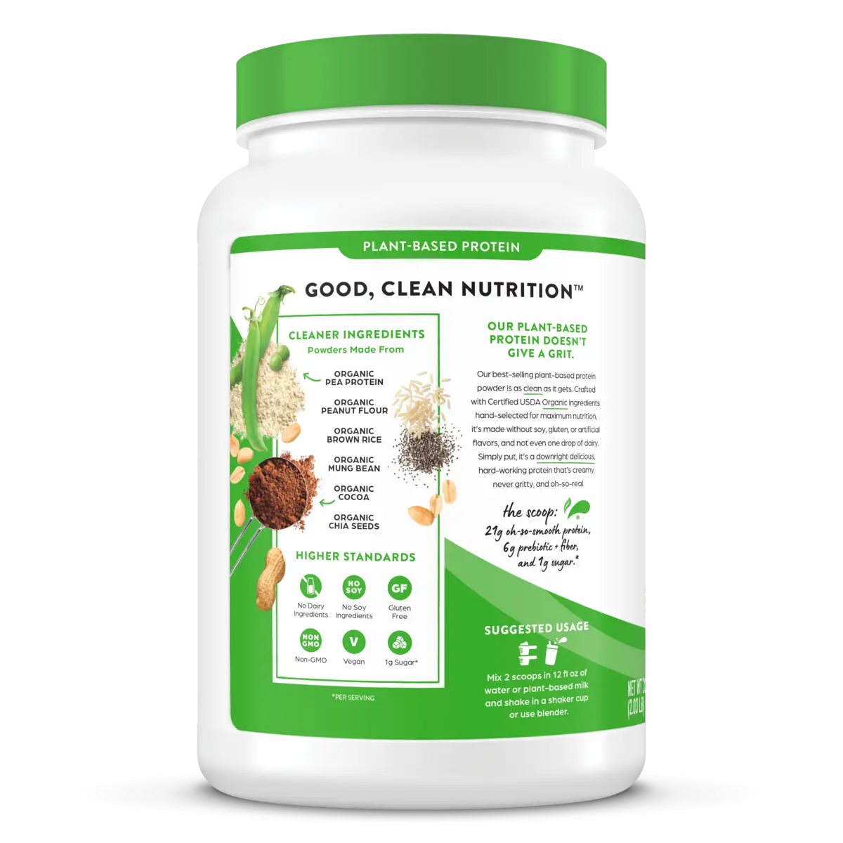 Organic Protein™ Plant Based Protein Powder - Chocolate Peanut Butter