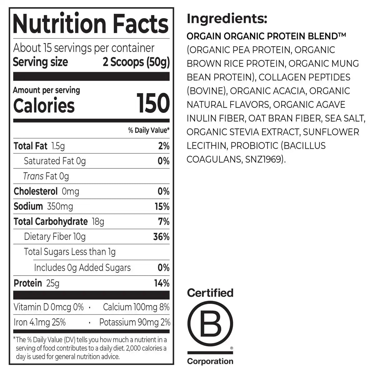 Plant Protein Plus Collagen - Vanilla