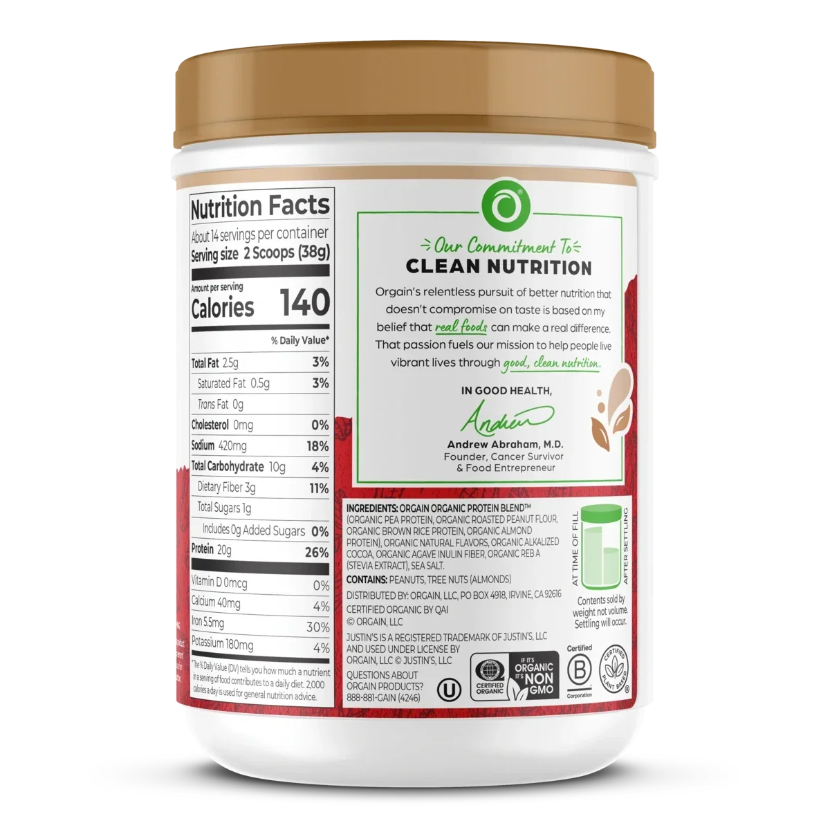 Nut Butter Protein Powder - Dark Chocolate Peanut Butter