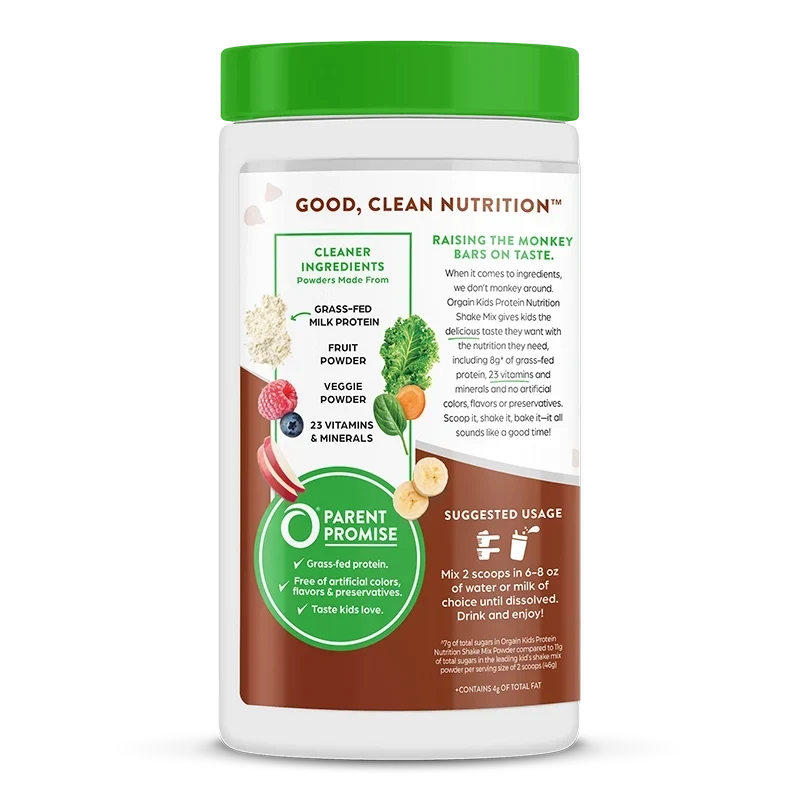 Kids Protein Nutrition Shake Mix - Chocolate Brownie