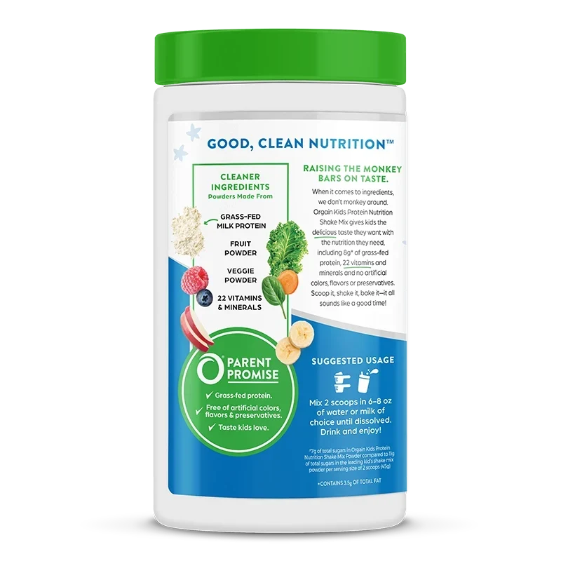 Kids Protein Nutrition Shake Mix - Vanilla Bean Ice Cream