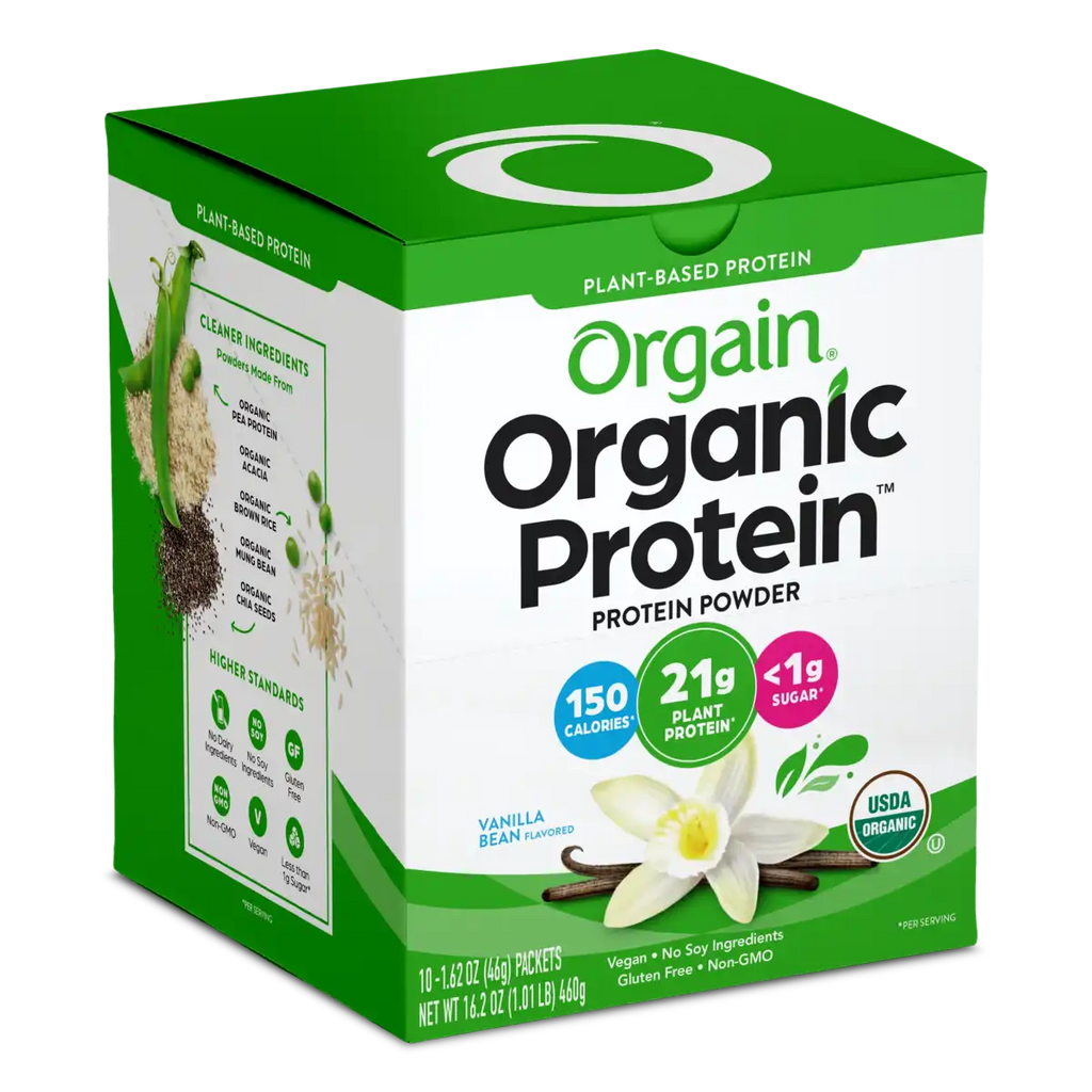 Single Serve Organic Protein™ Plant Based Protein Powder - Vanilla Bean