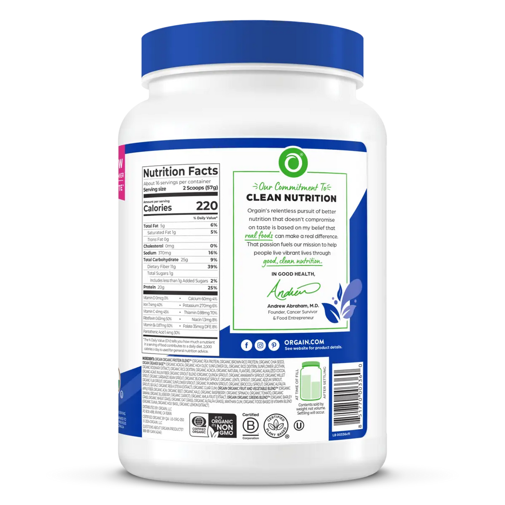 Organic Meal Powder - Creamy Chocolate Fudge