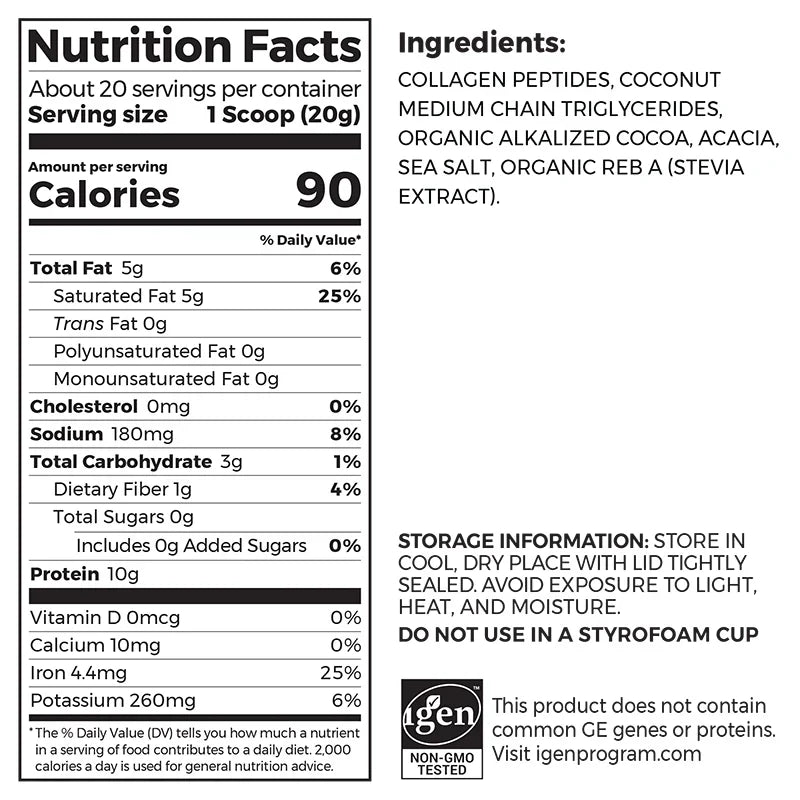 Keto Collagen Protein Powder - Chocolate