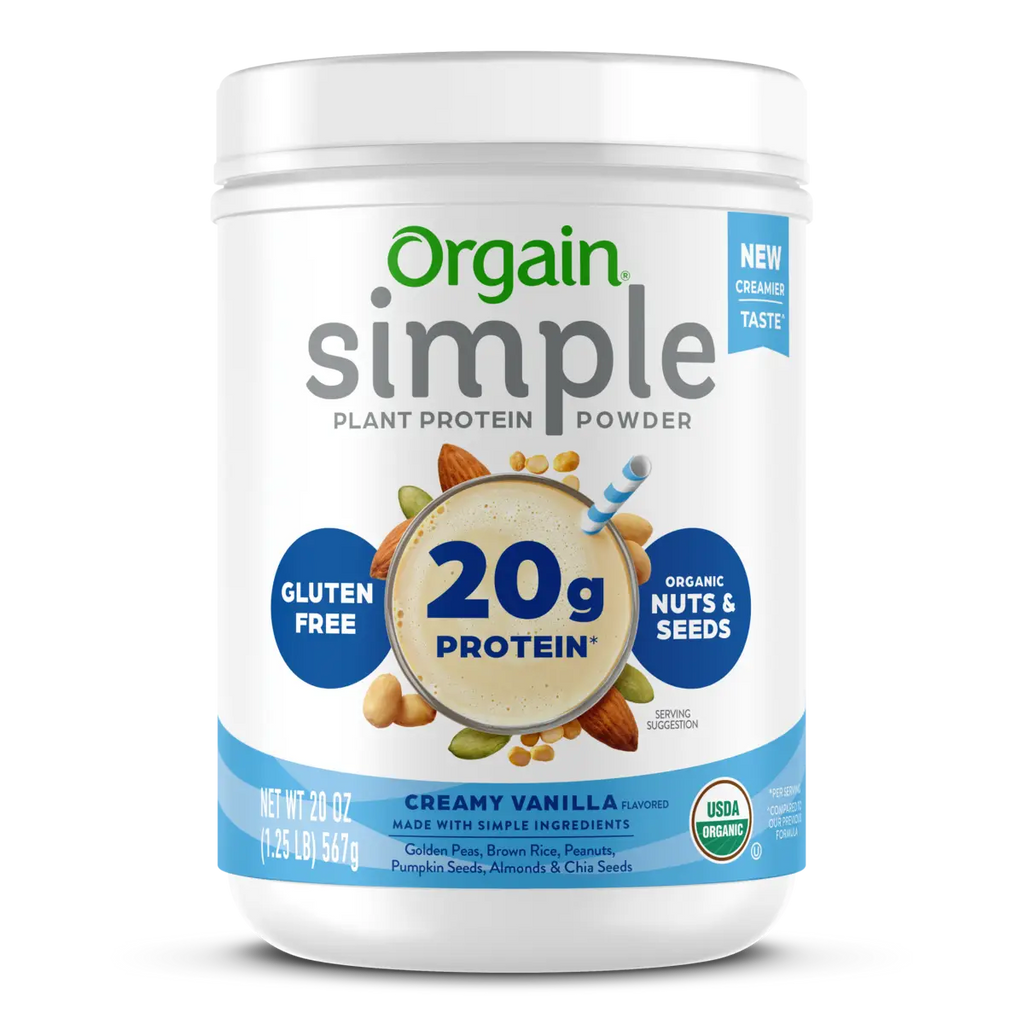 Simple Organic Plant-Based Protein Powder - Creamy Vanilla